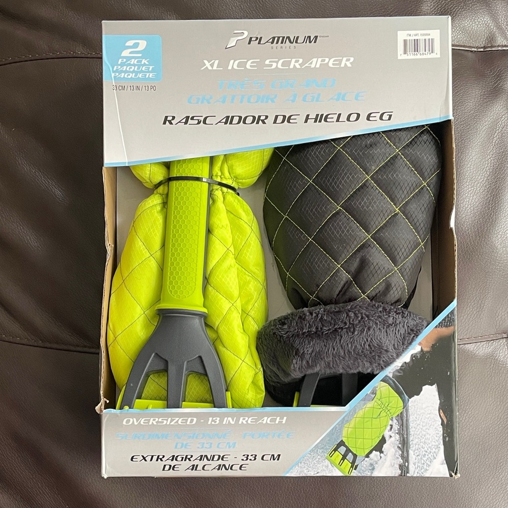 XL Ice Scraper - Green and Black